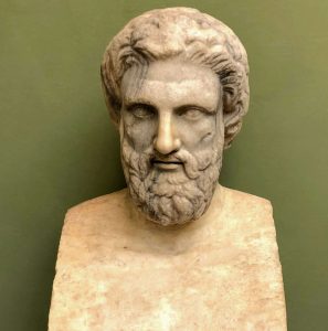 bust of Aristophanes